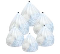 JINGIHE Pack of 6 Laundry Bags, Washing Machine, Laundry Net Travel with Cord Stopper, Shoes Wash Bag, Mesh Bag for Bra, Children, Socks, Underwear, Baby Underwear
