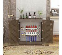 JINGJIAOPLSD Radiator Covers for Home, Heater Cover Wall Cabinet with Double Doors and Storage Shelves Stable, Breathable, Easy to Install(50x70x20cm/19.7x27.6x7.9in)
