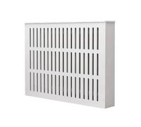 JINGJIAOPLSD Radiator Covers for Home, Vertical Slatted Modern Radiator Covers, PVC Wood-plastic Sheet Hidden Decorative Cover Easy to Install and Clean(70x70x15cm/27.6x27.6x5.9in)
