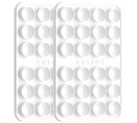 JingJinYY Anteel Classic - Silicone Suction Phone Case Adhesive Mount - Enhanced Suction Power and Upgraded Thickened Sticky Phone Grip, Durable, Hands-Free Sticky Phone Holder, 2.28"x3.46" (WHT&WHT)