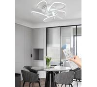 JINGKER Minimalist LED Ceiling Light38W Semi-Recessed Ceiling Lamp Adjustable with Remote Control Metal Ceiling Light 3000K-6000K Colour Temperature SuitableBedrooms,Study Rooms Other (White, Small)