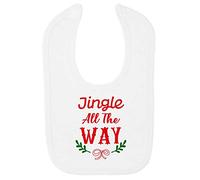 Jingle All The Way [BCX] Cotton Baby bib - White