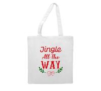 Jingle all the way [BCX] tote style shopping bag - white