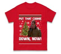 Jingle All The Way Put That Cookie Down Now T Shirt, Funny Arnold Christmas Tee Red