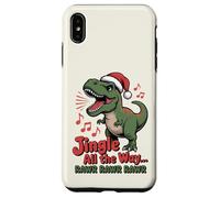 Jingle All The Way Rawr Funny Dino Christmas Case for iPhone XS Max