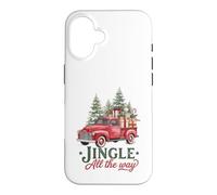 Jingle All The Way Vintage Red Pickup Truck Christmas Case for iPhone 16
