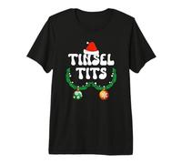 Jingle Balls Tinsel Tits Couple Chestnuts Christmas Pajamas Premium T-Shirt