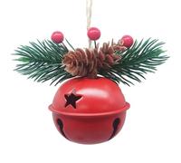 Jingle Bell - 6" Jingle Sleigh Bell, Long Life | Christmas Tree Decoration Small Pine Cones Bubbles, Bulk Sound Craft Clocks for Christmas Festivals, Home Decor, Craft Wreaths and Window Decor