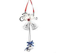 Jingle Bell Ornaments Made of Metal for Christmas Trees and Festive Displays Around the Home (Silver)