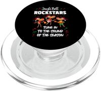 Jingle Bell Rockstars Cartoon Reindeer Rock Musici PopSockets PopGrip for MagSafe