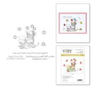 Jingle Bell Wishes Cling Rubber Stamp Set from The House-Mouse Tree-mendous Christmas Collection