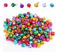 Jingle Bells, 300 PCS Colorful Craft Bell, 12mm Small Metal Tinkle Bell for Festival Decoration, DIY Ornament, Jewelry Making, Pet Collars