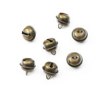 Jingle Bells for Crafting 200pcs Paint Candy Color 22mm Colored Bell DIY Accessories, Gifts, Holiday Decoration Small Bell(Antique Brass)
