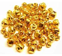 Jingle Bells Gold 60 pieces 15mm x 24 10mm x 36
