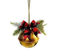 Jingle Bells - Metal 37x15x15cm | Large Christmas Hollow Bell Ball | Retro Country Giant Jingle Bells Christmas | Large Hanging Ornament For Holiday Tree, Door, Fireplace, Porch And Festive Home Winte