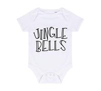 Jingle Bells Solo Baby Grow Vest, 3-6 Months, White