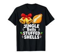 Jingle Bells Stuffed Shells Pasta Food Christmas Value Graphic T-Shirt