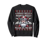 jingle bells viking yells valhalla all the way ugly xmas Sweatshirt