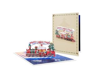 Jingle Journey Xmas Train 3D Pop Up Christmas Card