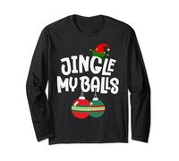 Jingle My Balls Christmas Funny Couple Matching Tinsel Tits Long Sleeve T-Shirt