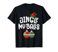 Jingle My Balls Christmas Funny Couple Matching Tinsel Tits T-Shirt
