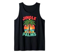 Jingle Palms Christmas in July Palm Tree Beach Tank Top