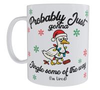 Jingle Some of the Way Mug, Christmas Secret Santa Office Gift 11oz
