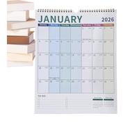 JINGLING 2026 Wall Calendar for 18 Months, Monthly Calendar for Hanging, Accessories for Appointment Planning for Dorm, Students, Consultants, Home Office, Bedroom, Classroom, Teacher, School, Studio
