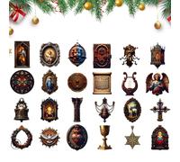 JINGLING - 2D Acrylic Party Guest Gift | 24 Days Renaissance Holy Family for Kids | for Decorations Development Fun Activity Kids Family Teen Girls