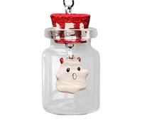 JINGLING Adopt a ghost, bottle ghost, Halloween necklace, Halloween jewellery, the adopt a ghost necklace, ghost caught in a bottle, cute ghost necklace for and girls, Siehe Beschreibung, See