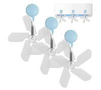 JINGLING Air Conditioning Air Deflector Window Air Guiding Rail for Air Conditioners, 3-Piece Suction Cup Guide with Fan Strip for Heating and Cooling