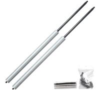 JINGLING Automatic Boot Struts for Focus ST Mk2 Hatchback 2005-2010 Rear Trunk Tailgate Gas Dampers Lift Supports (Silver Carbon Fiber)