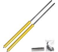 JINGLING Automatic Boot Struts for Leon Mk3 5F Hatchback 2012-2020 494mm Rear Trunk Tailgate Gas Dampers Lift Supports (Yellow Carbon Fiber)