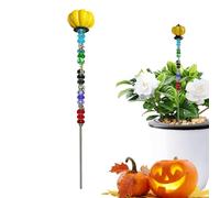 JINGLING Beaded Garden Stakes, Decorative, Garden Stakes with Pearl Trim, Fairy Stakes for the Garden, 13 Inch Decorative Garden Stakes, Fairy Stick Plant Stakes with Stopper at the Top for Garden