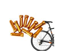 JINGLING Bicycle Cable Caps | Bicycle Cable Protector End Tips | Brake Cable Protector Cable End Clamps Replacement for Brake Tips, Gear Lever, Bicycle Cable Guide - Pack of 10