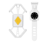 JINGLING Bicycle Phone Holder - Silicone Shock Absorbing Clip - Bicycle Phone Holder for Adults, Travelling, Tourism, Running, Travel, white, Se référer au descriptif, Refer to description