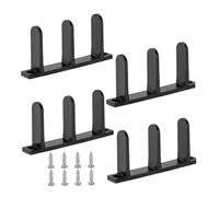 JINGLING Cabinet Door Floor Guides - Set of 4 Sliding Door Mounting Kit Including Screws | Sturdy Rails Replacement Parts with Screws for Cupboard Kitchen Bedroom