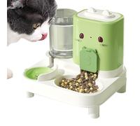 JINGLING Cat Feeder and Water Dispenser, 2 in 1 Dog Feeder, Removable Drinking Bowl for Pets for Supply of Small Animals on the Go Indoors and Outdoors