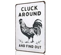 JINGLING Chicken Signs for Coop, Funny Chicken Signs | Decorative Signs Chicken Coop Sign - Chicken Coop, Funny Yard Signs, Chicken House Sign, Farmhouse Kitchen Garden