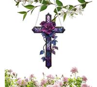 JINGLING Christian Window Christmas Ornament Religious Flat Acrylic Sun Catcher 2D Wall Decoration Christian Sun Catcher Christmas Decoration for Living Room