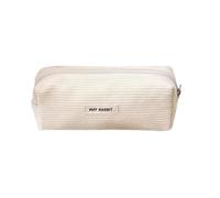 JINGLING Corduroy Pencil Case, Beige Pencil Case, Large Capacity Pen Bag | Makeup Bag for Pencil Pouch for Students, Velvet Cosmetic Bags