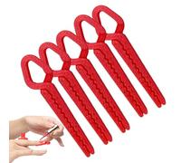 JINGLING Cuticle Protection for Nail Polishing, 5 Pieces Manicure Clips - Reusable 3D Print Nail Protectors for Salon Home Travel Everyday Manicure French Lace