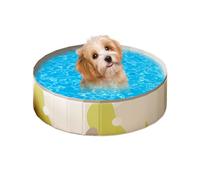 JINGLING Dog Friendly Swimming Pool | Portable Puppy Bathtub - Non-slip and Foldable PVC Pool for Bathing Dogs Cats and Fun Outdoor Water Games in the Garden