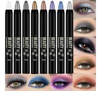 JINGLING Eyeshadow Pencils, Eyeshadow Pencil, Pack of 8 Eye Highlighter Stick, Blendable Stick, Eyeshadow Shimmer Pen for Girls