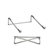 JINGLING Folding Laptop Stand, Laptop Stand for Desk, Aluminium Laptop Stand, Lightweight, Ergonomic, Portable, Sturdy Computer Tablet Stand for 11-17 Inch Laptops and