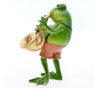 JINGLING Frog Statue, Frog Statues for the Garden, Adorable Frog Playing Violin, Resin Statues, Creative Frog Sculpture for Room Decoration, Garden, Lawn and the