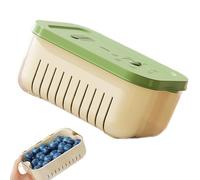 JINGLING Fruit Container | Organizer with Drain Tray, Stackable Vegetable Drawers for the Refrigerator - for Kitchen, Storage Cabinet, Meals, Freezer, Snacks