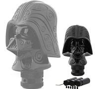 JINGLING Gear Shift Knob Imitating a Real Darth Vader Manual Stick at MT Car Universal Fashion Shifter Lever Head with 3 Types of Adapters 1PC (Black)