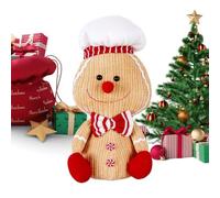 JINGLING Gingerbread Decoration, Illuminated Gingerbread Man Table Decoration, Table Decoration, Christmas Decoration for Shop, Desk, Living Room, Hotel, School, Farmhouse, Office, Party, Student Dorm