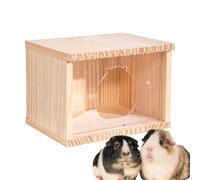 JINGLING Hamster Hideouts, Syrian Hamster Hideouts, Clear Door for Small Hamster House, Cage Accessories, Houses and Hideouts for Hamsters, Small Animal Skin for